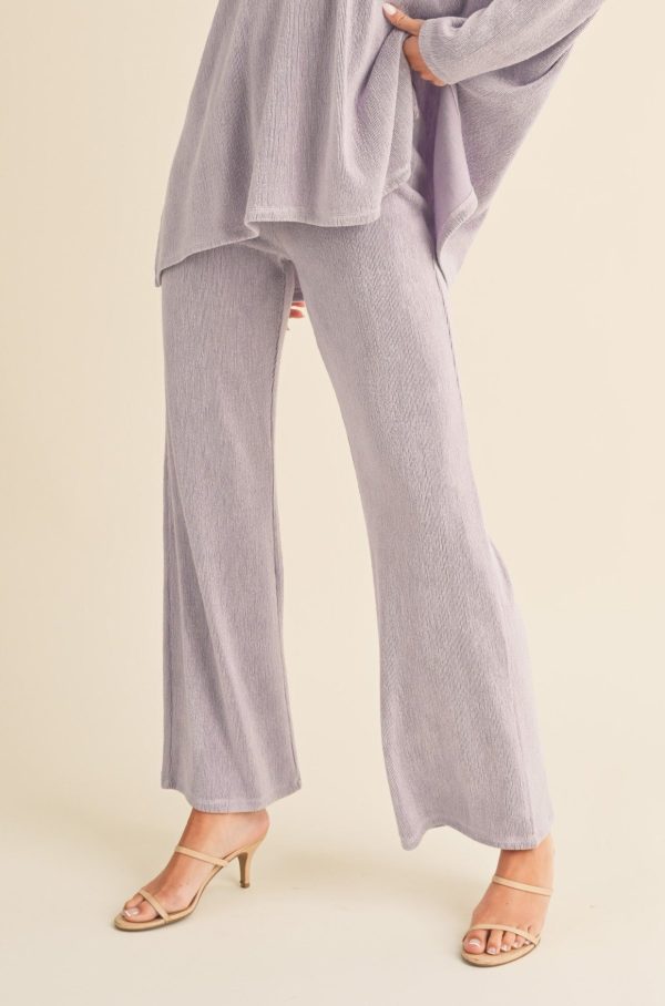 Women s Textured Wide Leg Pants For Discount - Image 2