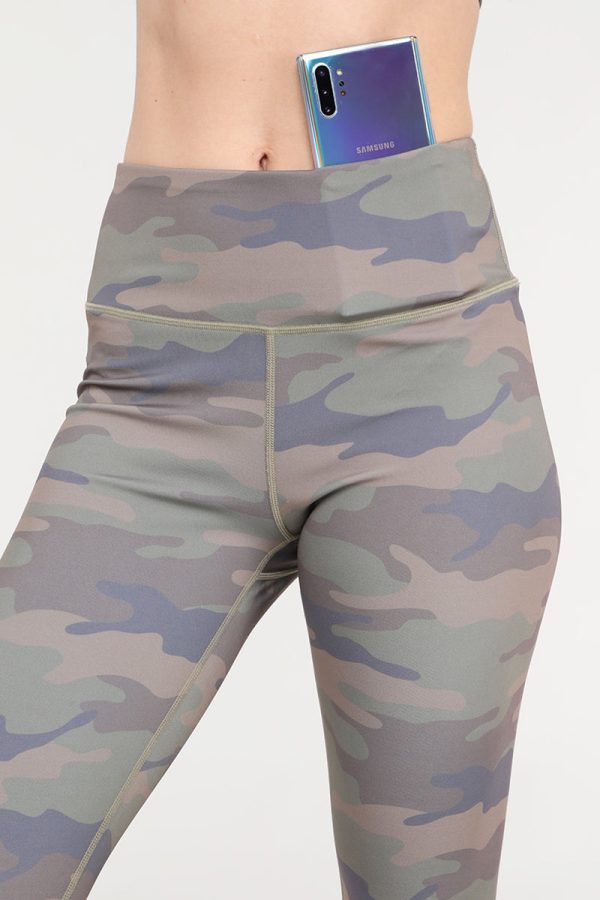 Fade into Camo Active Workout Capri Leggings Online now