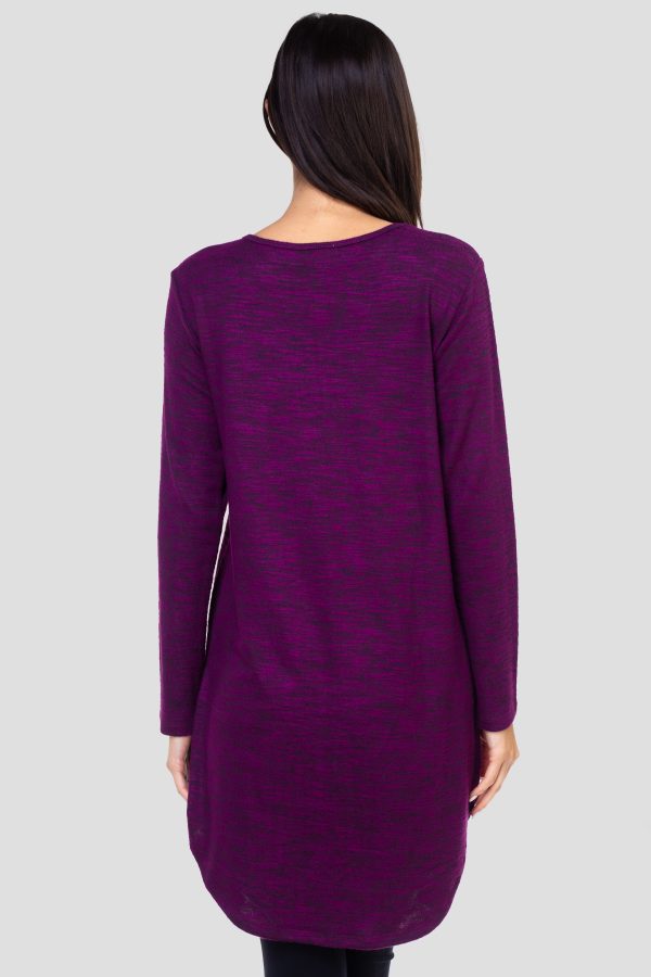 Surplice Wrap Tunic Sweater Top on Sale - Image 4