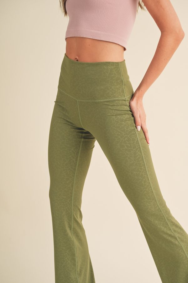 Women’s High Rise Printed Flared Yoga Pants Online Sale - Image 2