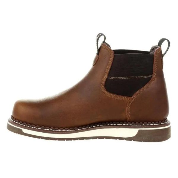 Georgia Boot Men’s Wedge Waterproof Chelsea Work Boot GB00352 on Sale - Image 5