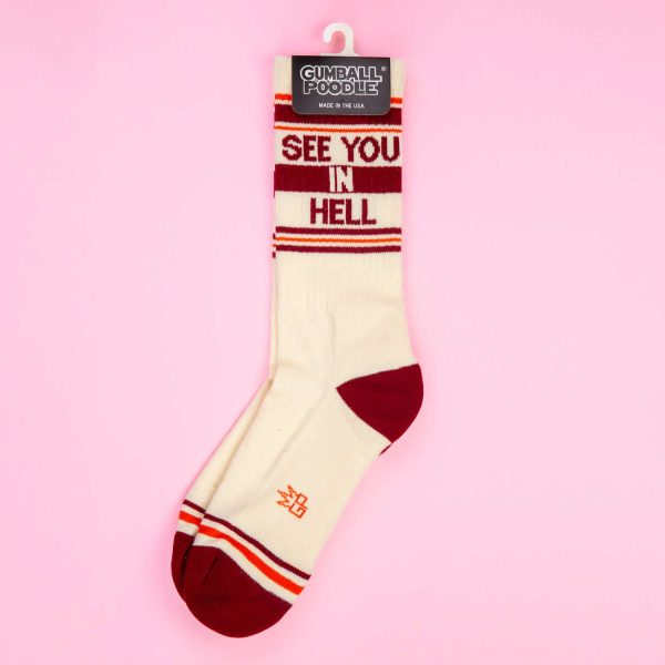 See You in Hell - Gym Crew Socks Fashion - Image 5