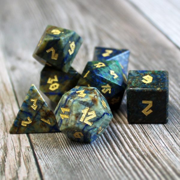 Azurite Dice Set with Display Box Cheap - Image 5