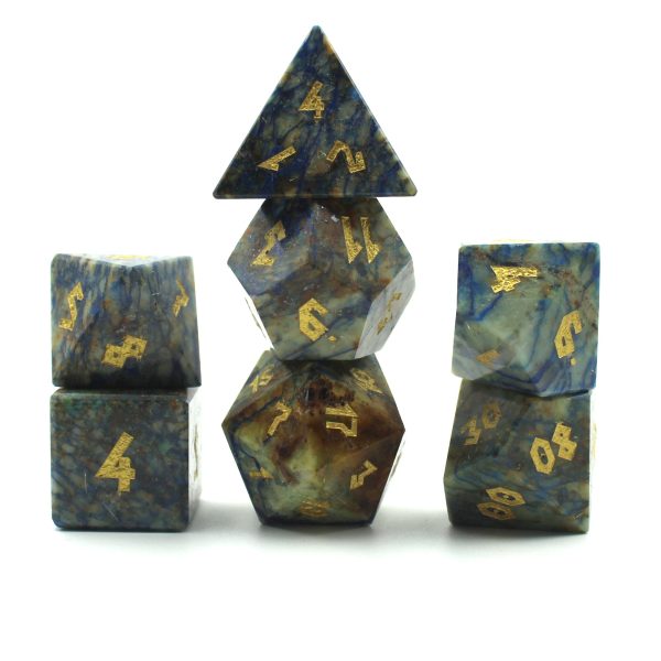 Azurite Dice Set with Display Box Cheap - Image 3