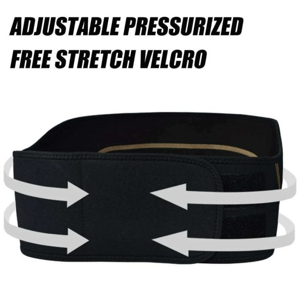 Copper Compression Gear Premium Fit Back Brace Lower Lumbar Support Belt. Adjustable for Men & Women. Copper Infused Back Wrap Online Sale - Image 3