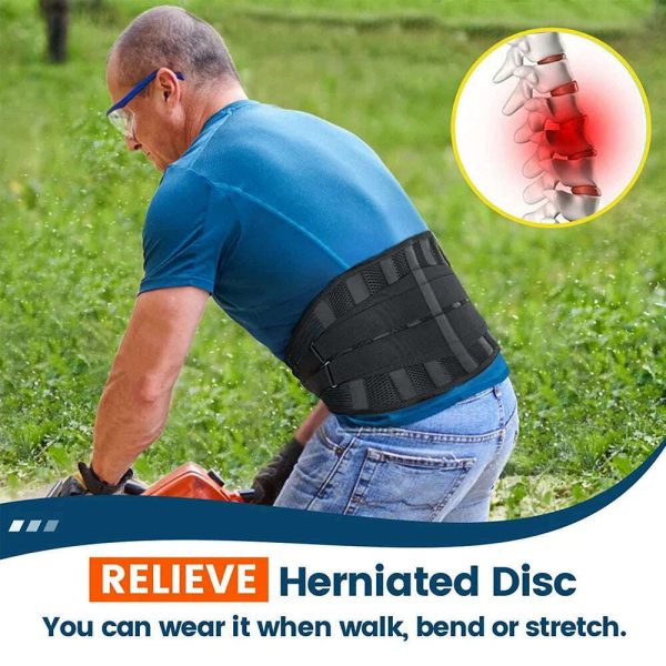 1Pcs Breathable Adjustable Lower Back Brace with Lumbar Pad, Back Support Belt for Women & Men,Lumbar Support Belt for Sciatica Hot on Sale - Image 5