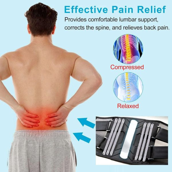 Back Brace for Lower Back Pain Relief,Herniated Disc,Breathable Back Support Belt for Men Women,Lumbar Support Belt for Arthriti on Sale - Image 4