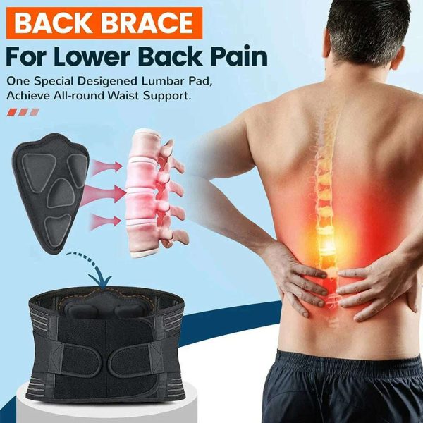 1Pcs Breathable Adjustable Lower Back Brace with Lumbar Pad, Back Support Belt for Women & Men,Lumbar Support Belt for Sciatica Hot on Sale - Image 3